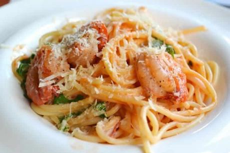 Crevettes au spaghetti à la crème au thermomix