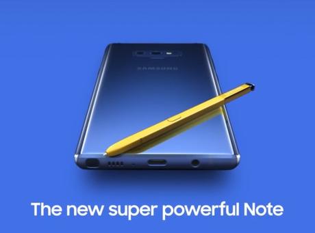 Note 9 screenshot from a leaked advertisement