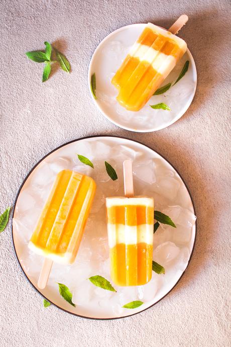 Bâtonnets glacés mangue – yaourt