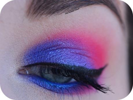 Blue and Pink ELECTRIC Makeup {Huda Beauty}