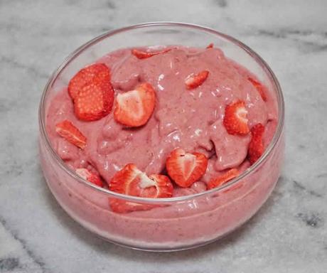 Mousse de fraises et mascarpone au thermomix
