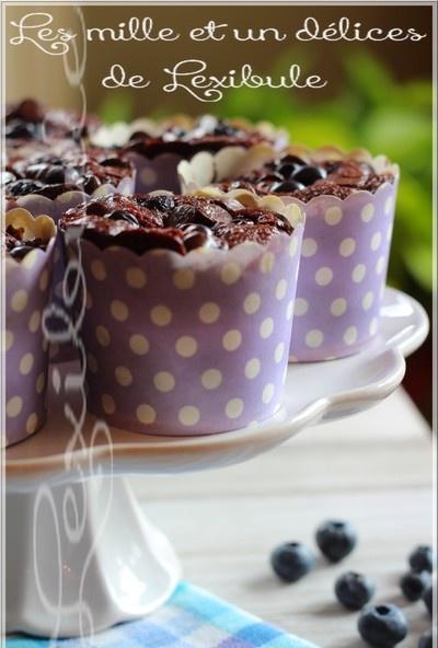 ~Muffins au chocolat et aux bleuets~ ~Muffins au chocolat et aux bleuets~
