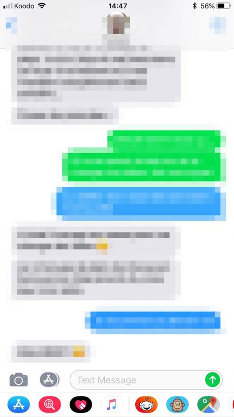 Pourquoi des messages bleus et des messages verts ! Trucs Pourquoi des messages bleus et des messages verts ! Trucs