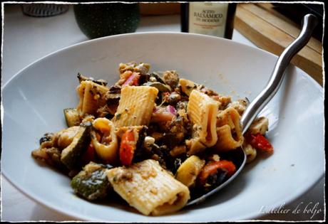 Salade de pâtes aux légumes confits Salade de pâtes aux légumes confits