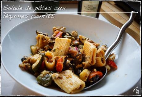 Salade de pâtes aux légumes confits Salade de pâtes aux légumes confits