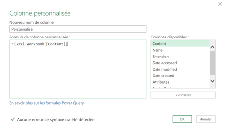 Power Query Excel.Workbook