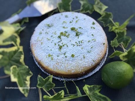 Cake au citron vert au companion thermomix ou sans robot