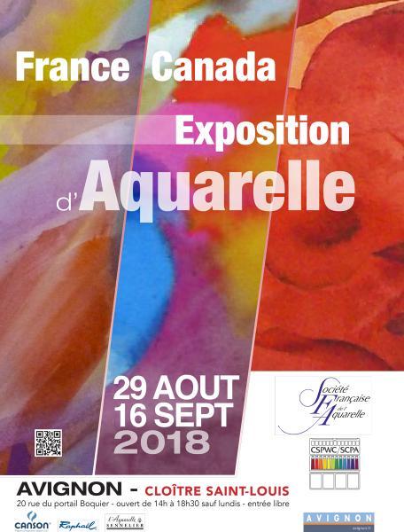 France Canada. Exposition d’aquarelle