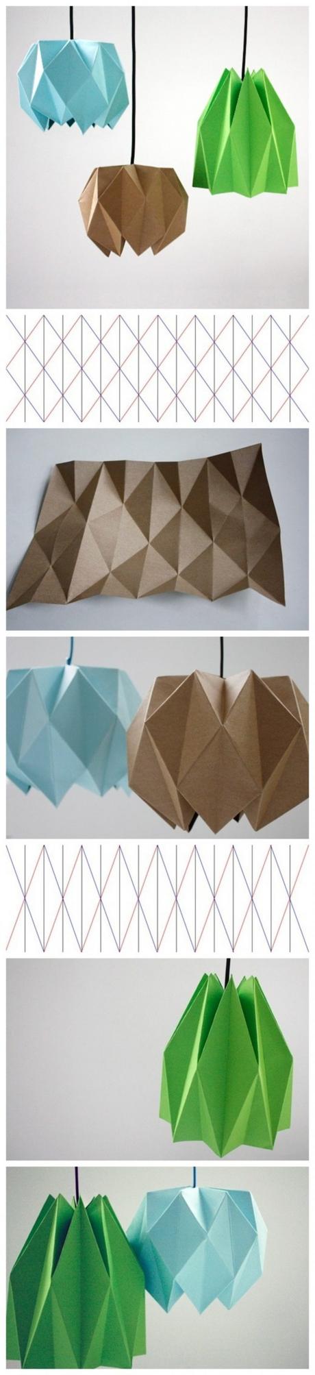 tuto lampe origami diy patron blog deco clemaroundthecorner