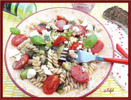 Salade de pâte aux légumes d'été