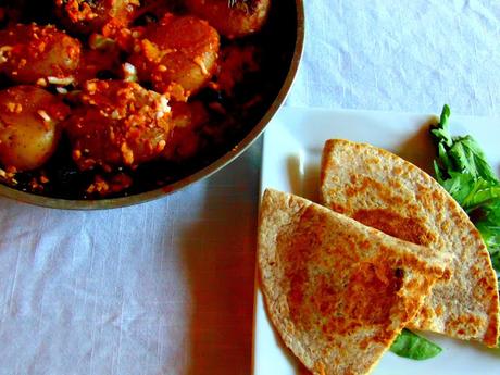 Quesadillas au seitan et frauxmage Gusta avec pommes de terre mex'