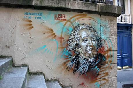 Exposition illustres C215 street-art sur les murs pantheon paris centre des monuments nationaux cmn