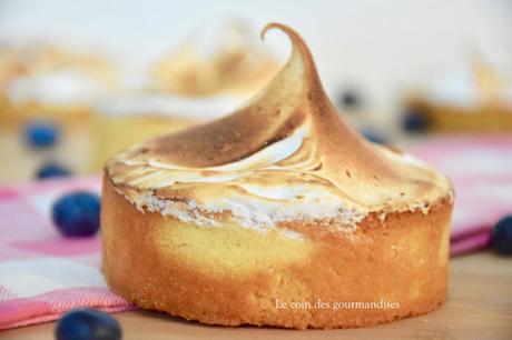 Tartelettes aux myrtilles meringuées