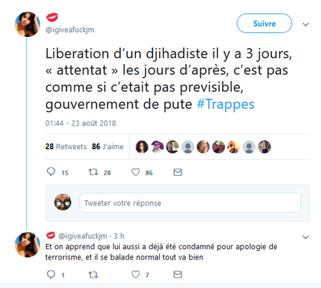 #Trappes : Petite brochette de bas du front pris la main dans le sac à vomi #Trappes : Petite brochette de bas du front pris la main dans le sac à vomi