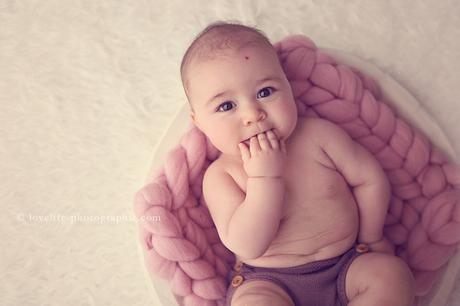 séance photo portrait bébé 5 mois 
