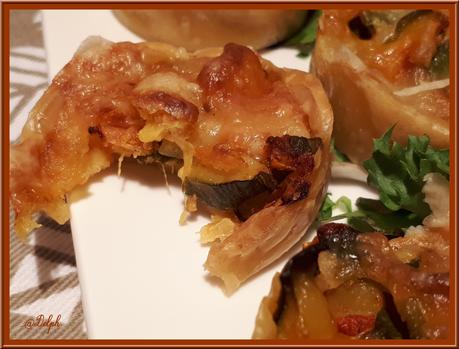 Muffins Feuilletés Tomates Courgettes Mozzarella 