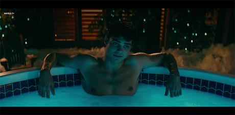 To All the Boys I’ve Loved Before : Peter’s boardshorts in the hot tub