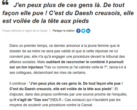 #racisme et #pauvrophobie à la #Carsat de Guéret