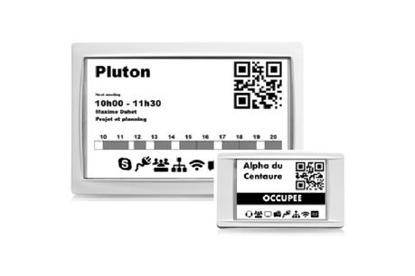 Les écrans e-paper pour les systèmes de réservation de salles GoodMeeting Les écrans e-paper pour les systèmes de réservation de salles GoodMeeting