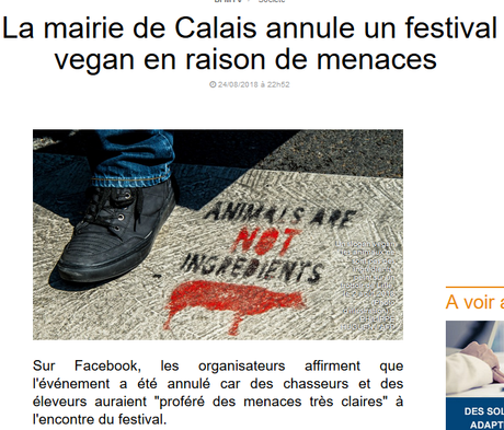 #Calais #veganisme : Chasseurs, assassins ! Et maintenant terroristes…