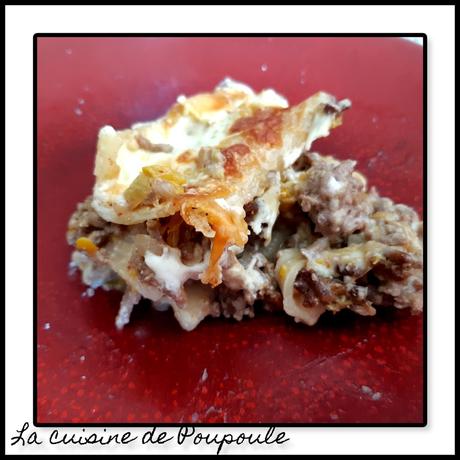 Lasagne courgette et fromage frais