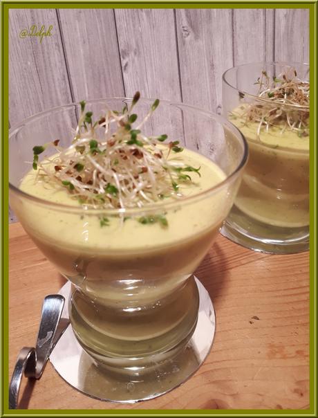 Velouté de courgette au lait de coco