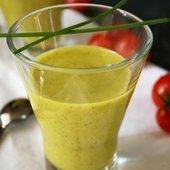 Velouté de courgette au lait de coco Velouté de courgettes au lait de coco { sans gluten, sans lait, sans oeufs } - Allergique Gourmand