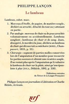 « Le Lambeau » de Philippe Lançon, chroniqueur de Charlie Hebdo, un livre à lire d'une traite.