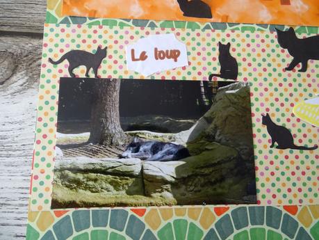 Deux pages pour l'album sur le zoo de la Palmyre