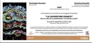 Hôtel de ville de Tours –  ZAZU  » La couverture vivante  »  Jeudi 6 Septembre 2018