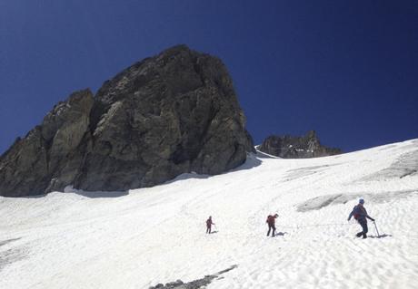 Grande Ruine, arête sud de la Pointe Brevoort grande ruine massif ecrins
