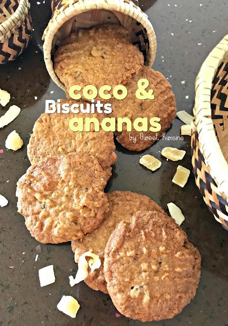 Les biscuits croustillants coco et ananas