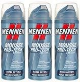 Mennen - Mousse à Raser Homme Pro-Tech Système Barbe Difficile pour Peaux Sensibles - 250 ml - Lot de 3