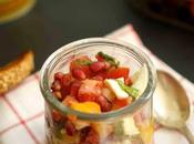 Tartare tomates mozzarella grenade