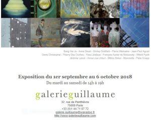 Galerie GUILLAUME ( les 15 ans de la galerie ) 1er Septembre au 6 Octobre 2018