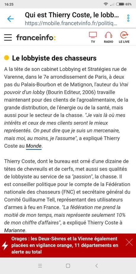 sur la trace de Thierry Coste, mercenaire pro-armes, proche de #Macron… #Hulot