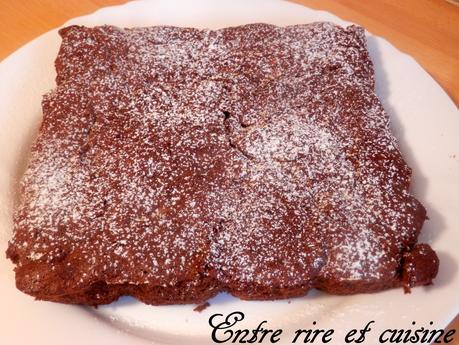 Brownie Chocolat-Banane-Amandes {sans beurre}