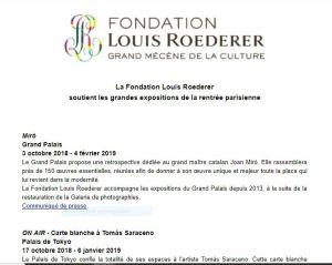 Fondation Louis ROEDERER (Grand mécène de la Culture)
