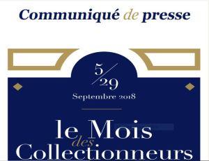 Carré Rive Gauche  « Le mois des collectionneurs » 5/29 Septembre 2018