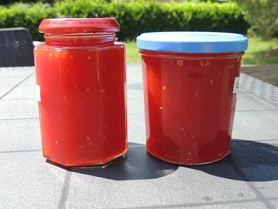 Confiture de tomates rouges au micro-ondes