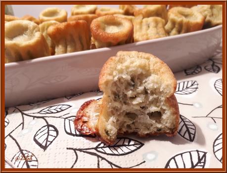 Cannelés au Pesto et coeur de Mozzarella Cannelés au Pesto et coeur de Mozzarella