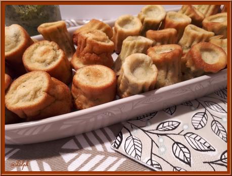 Cannelés au Pesto et coeur de Mozzarella Cannelés au Pesto et coeur de Mozzarella