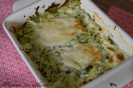 Gratin de courgettes et ravioles