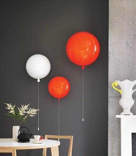lampe de createur applique suspension ballon gonflable helium blog deco design clemaroundthecorner