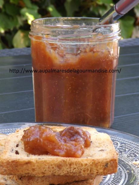 Confiture de figues, prunes d'Ente à la reduction de jus de pommes et agar agar (Sucre naturel de pommes)* Index Glycémique bas ou modéré* cuisson en MAP* Confiture de figues, prunes d'Ente à la reduction de jus de pommes et agar agar (Sucre naturel de pommes)* Index Glycémique bas ou modéré* cuisson en MAP*