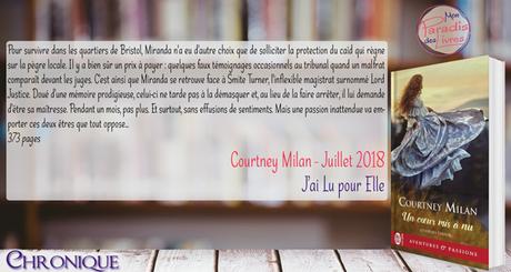 Les frères Turner #3 – Un cœur mis à nu – Courtney Milan