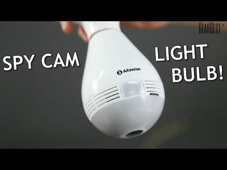 Wireless spy camera disguised as light bulb - GearBest