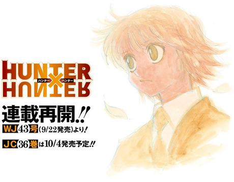 Le manga Hunter x Hunter de Yoshihiro TOGASHI de retour dans le Jump après une pause de 5 mois