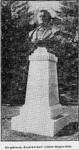 Le monument à Richard Wagner au Druid Hill Park de Baltimore