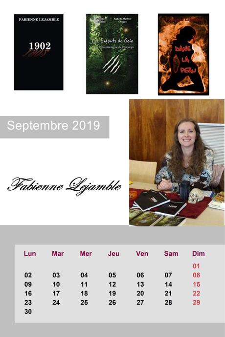 Calendrier des Auteurs : Septembre